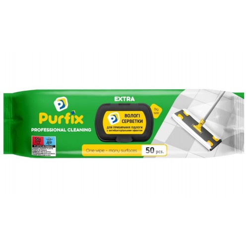 Серветки вологі для підлоги TM Purfix EXTRA 50шт