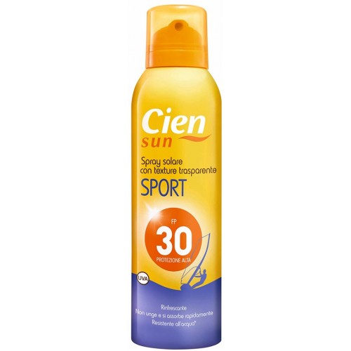 Cien Sport аерозоль для безпечної засмаги SPF30 200мл