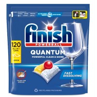 Таблетки для посудомийних машин Finish Quantum Lemon 120шт