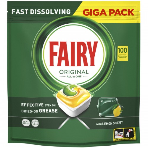 Капсули для посудомийної машини Fairy Original Лимон 100шт