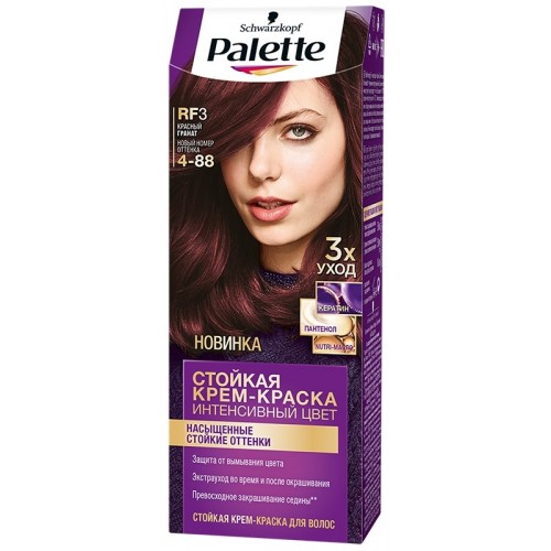 Фарба для волосся Palette №RF3 Червоний гранат