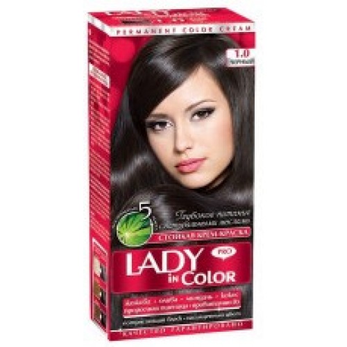 Фарба для волосся Lady in Color №1.0 Чорний