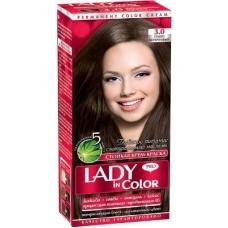 Фарба для волосся Lady in Color №3.0 Темно коричневий