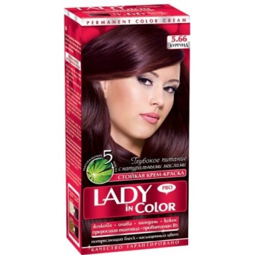 Фарба для волосся Lady in Color №5.66 Бургунд