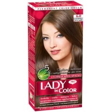 Фарба для волосся Lady in Color №6.0 Темно русявий