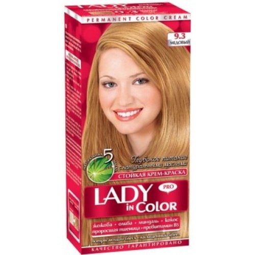 Фарба для волосся Lady in Color №9.3 Медовий