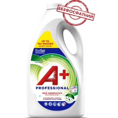 Гель для прання А+ Professional White (100 пр) 4,62л
