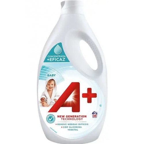 Гель для прання дитячих речей A+ Baby (2456 пр) 2,46л