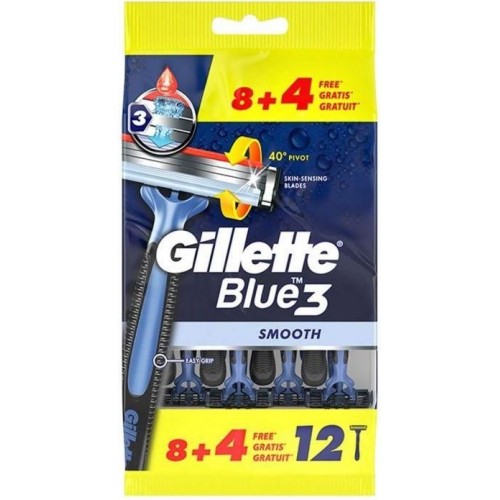 Станки Gillette Blue 3 (8+4 шт)