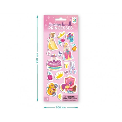 Набір 3D-наліпок Dodo Принцеси