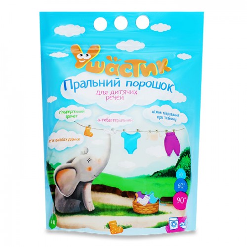Пральний порошок Ушастик для дитячих речей 2,4кг