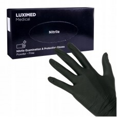 Перчатки нітрилові Luximed, розмір L чорні