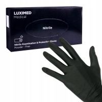 Перчатки нітрилові Luximed, розмір XL чорні