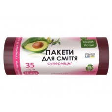 Мішки для сміття Sweet Home 35л (15шт) супер міцні