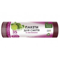 Мішки для сміття Anna Zaradna/Sweet home 35л (15шт) з зав'язками