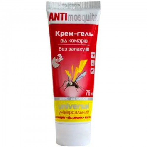Anti Mosquito Крем-гель від комарів без запаху 75мл