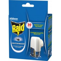 Raid Електрофумігатор з рідиною від комарів (30 ночей)
