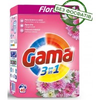 Пральний порошок Gama 3в1 Квіткова свіжість (40ст) 2,2кг
