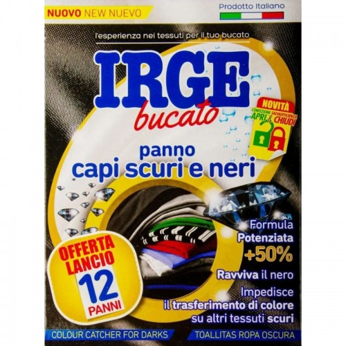 Серветки-пастка IRGE для прання чорних речей 12шт